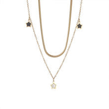 New five-pointed star shell necklace in 14k gold