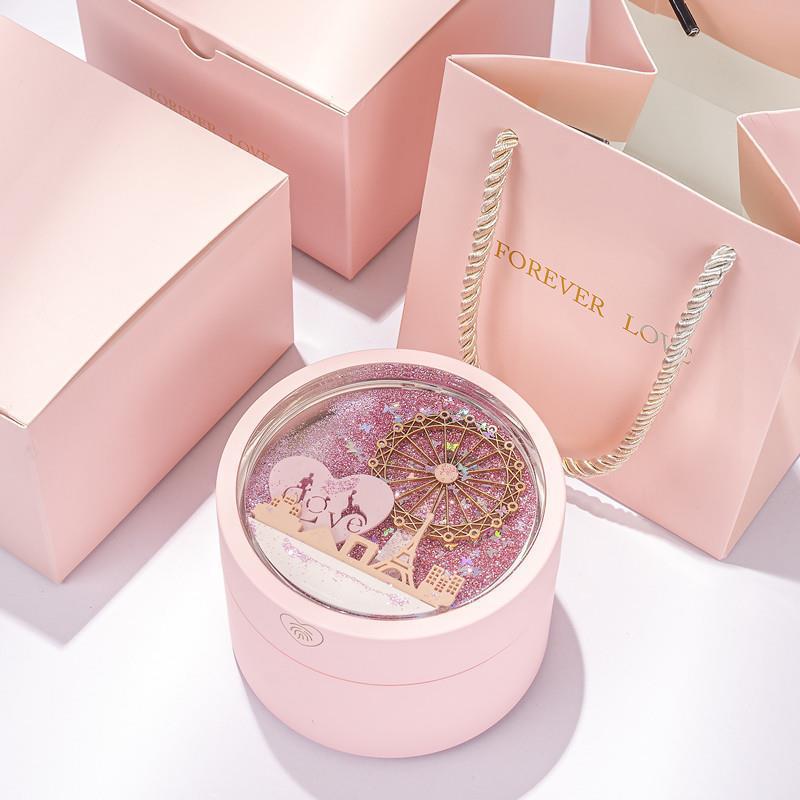 Sunflower new diamond-encrusted sunflower ins ring turns clavicle chain ornament